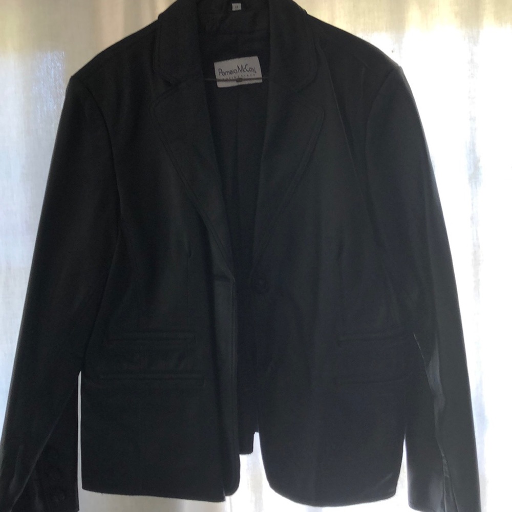 Leather blazer